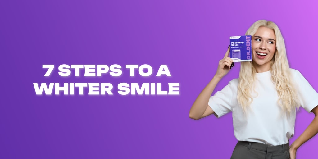 Purple Teeth Whitening Strips Oral Hygiene Fresh Breath Brighten Tooth Bleaching Long Lasting Oral Care Tooth Whitener Patches